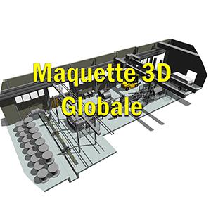 maquette 3d site indusriel lod 100 200 300 400