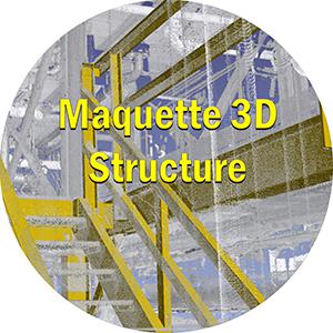Maquette 3d Bim structure 