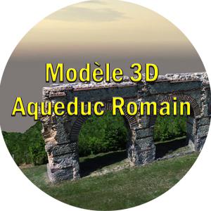 modèle 3d aqueduc romain