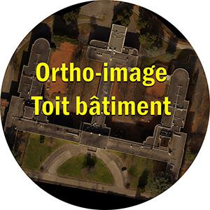 Ortho image drone toit batiment