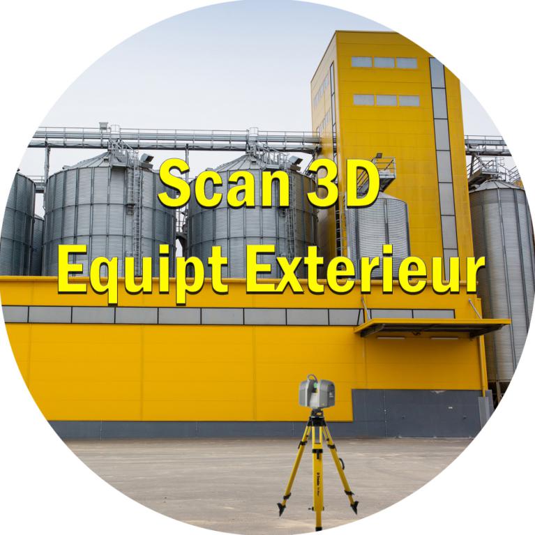 Scan laser 3D equipement industrie exterieur